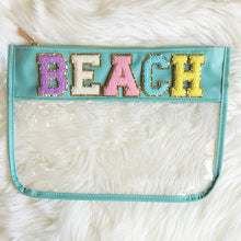 Load image into Gallery viewer, Varsity Letter Clear Pouch Travel Organizer