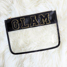 Load image into Gallery viewer, Varsity Letter Clear Pouch Travel Organizer