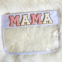 Load image into Gallery viewer, Varsity Letter Clear Pouch Travel Organizer